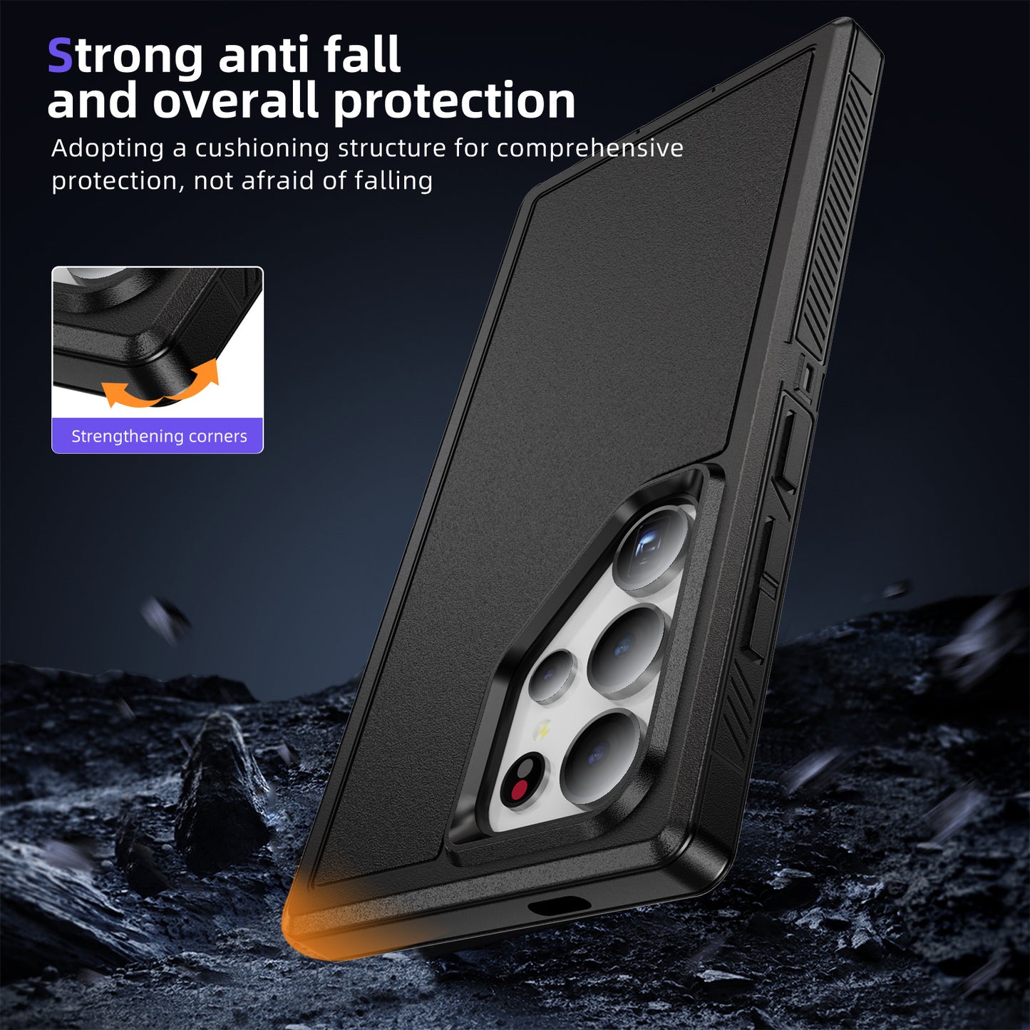 3-in-1 Defender Series Phone Case for Samsung Galaxy