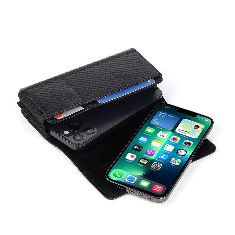 Carbon Fiber Texture Phone Holster with Belt Clip