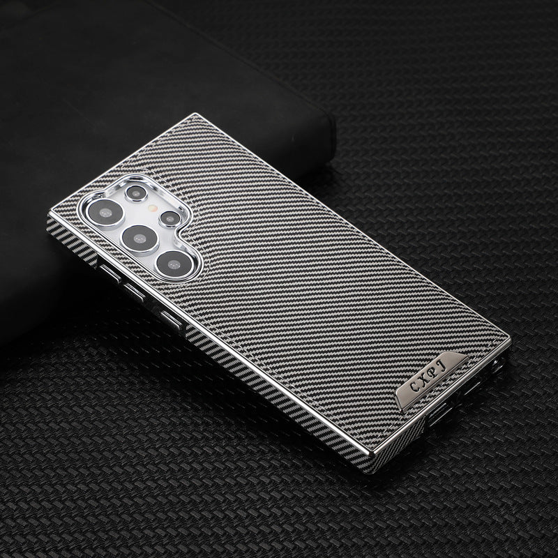 Magnetic Carbon Electroplating Luxury Case for Samsung Galaxy