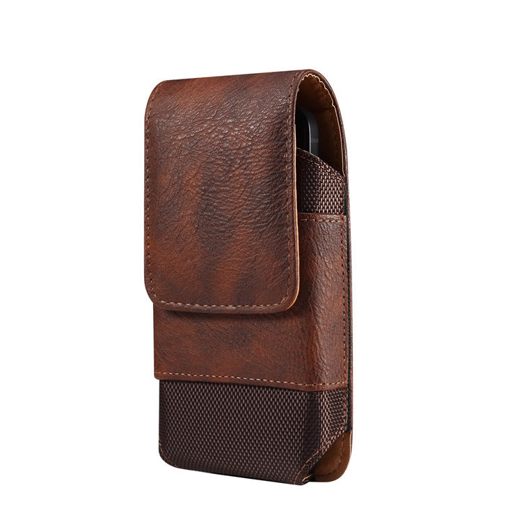 Classy Genuine Leather Clip-On Phone Belt Wallet