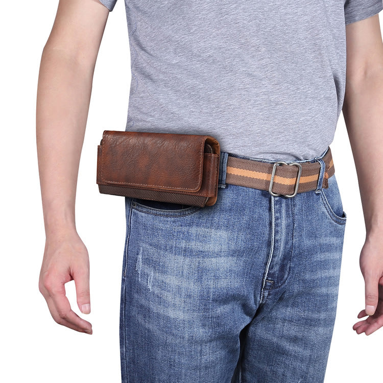 Upscale Leather Phone Holster with Belt Clip