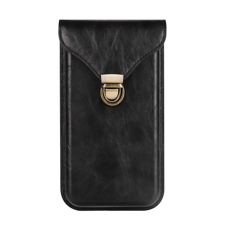 Exquisite Leather Clip-On Phone Waist Bag