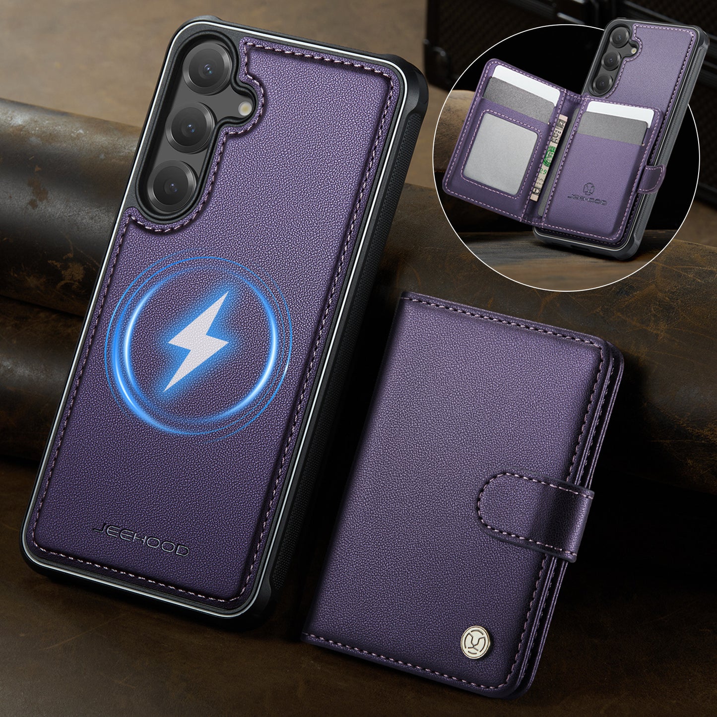 Detachable Magsafe Card Holder Phone Case for Samsung