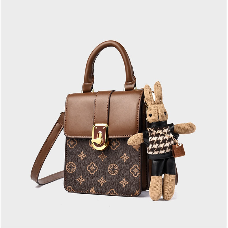 Mini Bag with Kangaroo Doll Crossbody Bag - Small Shoulder Bag, Phone Wallet