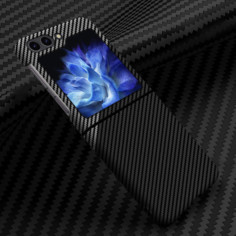 Ultra-thin Carbon Fiber Texture Magnetic Case for Samsung Galaxy Z Flip