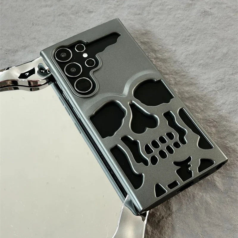 3D Hollow Skull Callous Matte Phone Case for Samsung