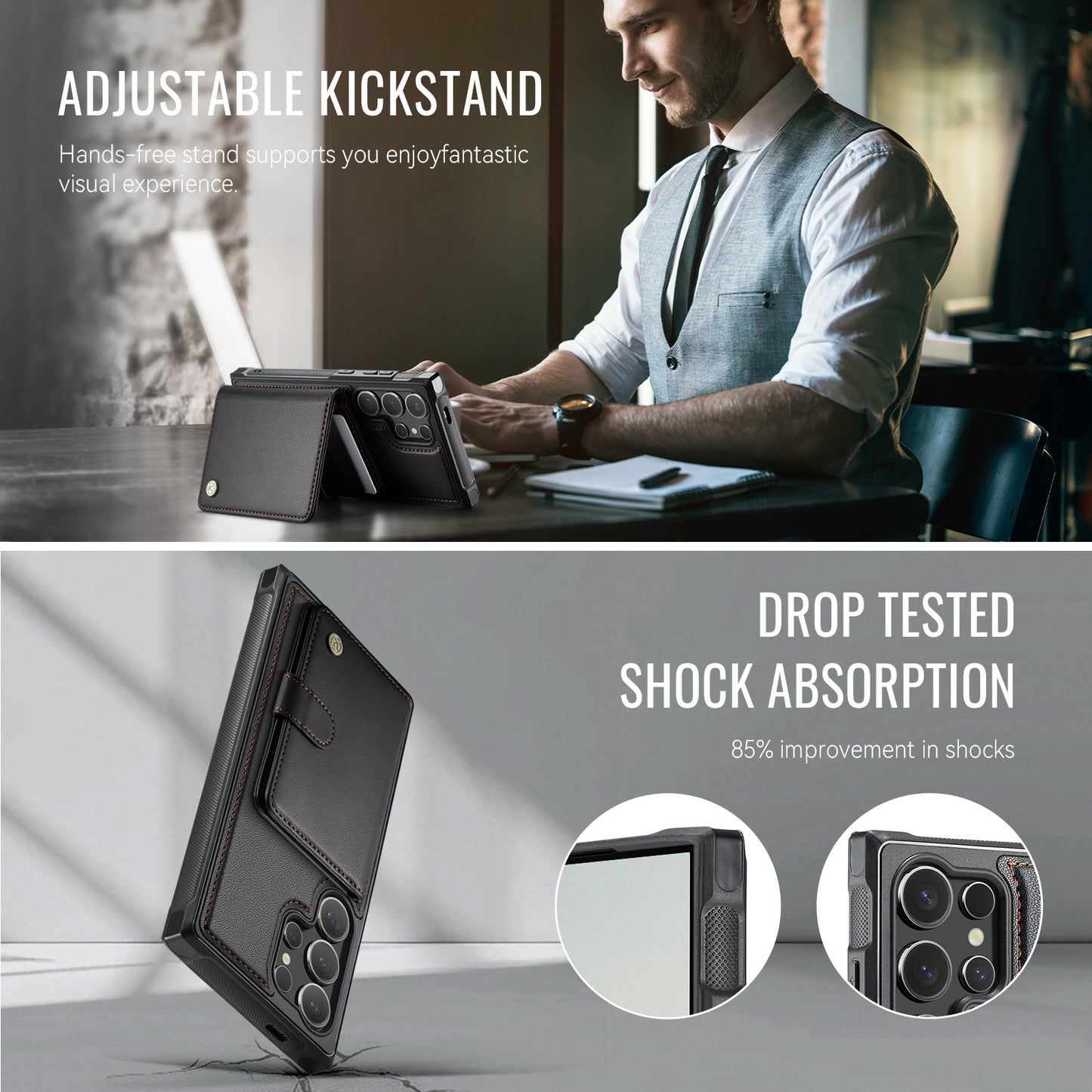 Detachable Magsafe Card Holder Phone Case for Samsung