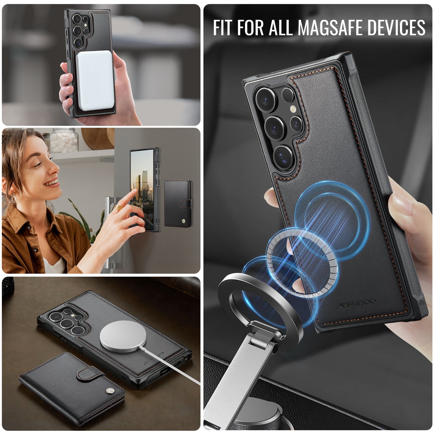 Detachable Magsafe Card Holder Phone Case for Samsung