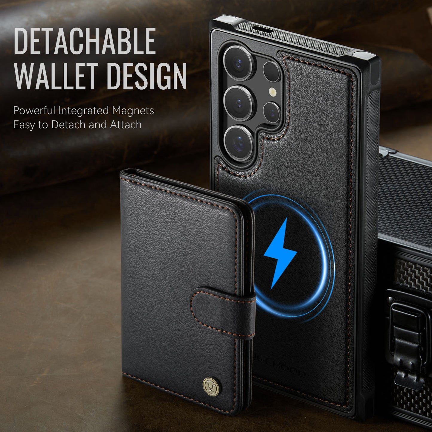 Detachable Magsafe Card Holder Phone Case for Samsung