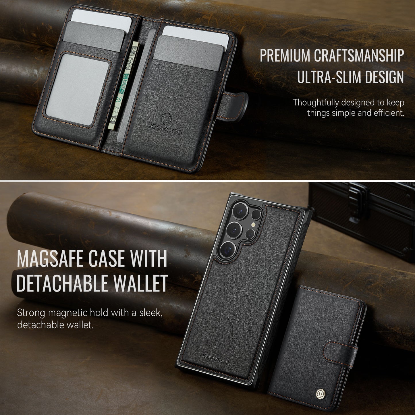 Detachable Magsafe Card Holder Phone Case for Samsung