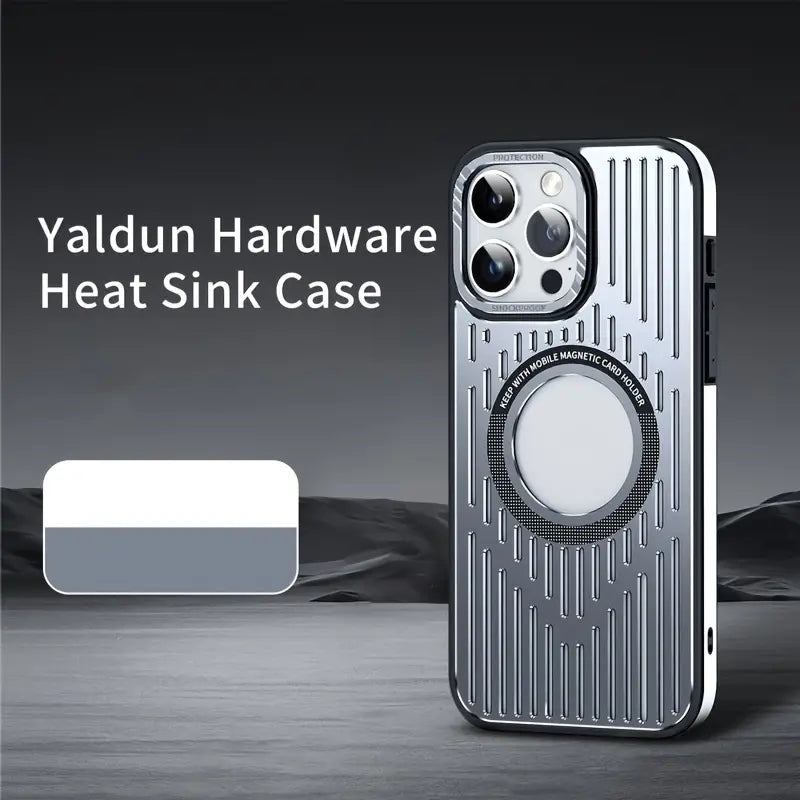 Aluminum Alloy Heat Dissipation Magnetic Phone Case for iPhone