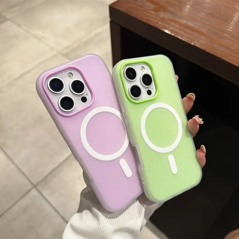 Matte Luxury Candy-Colored Phone Case for iPhone 17 | Shockproof & Magnetic Wireless Charging