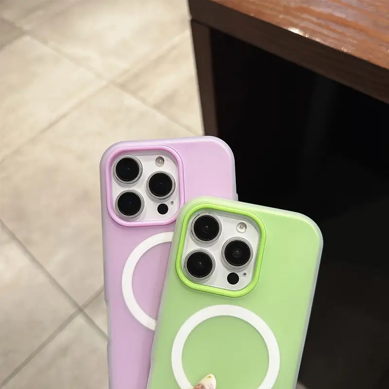 Matte Luxury Candy-Colored Phone Case for iPhone 17 | Shockproof & Magnetic Wireless Charging