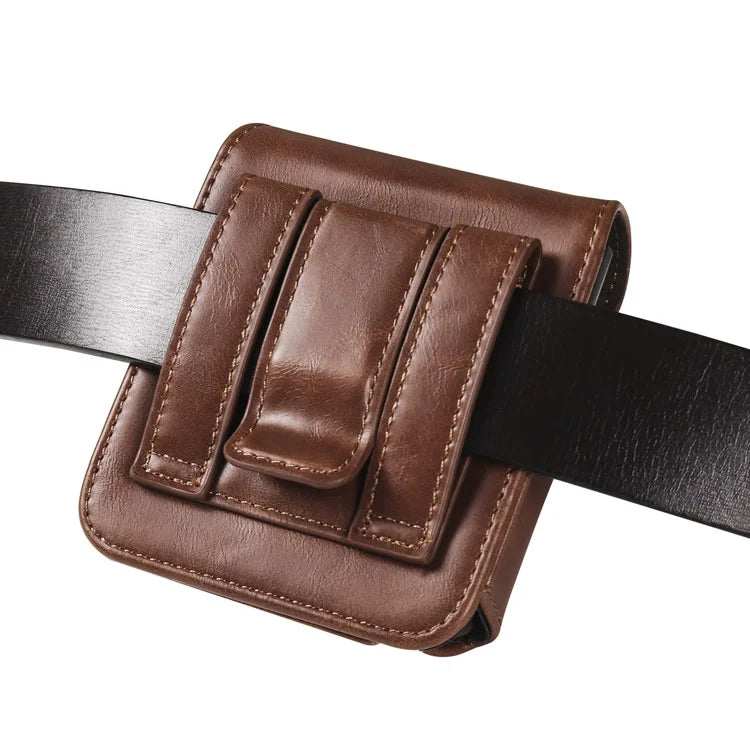 Luxury Genuine Leather Clip Belt Bag