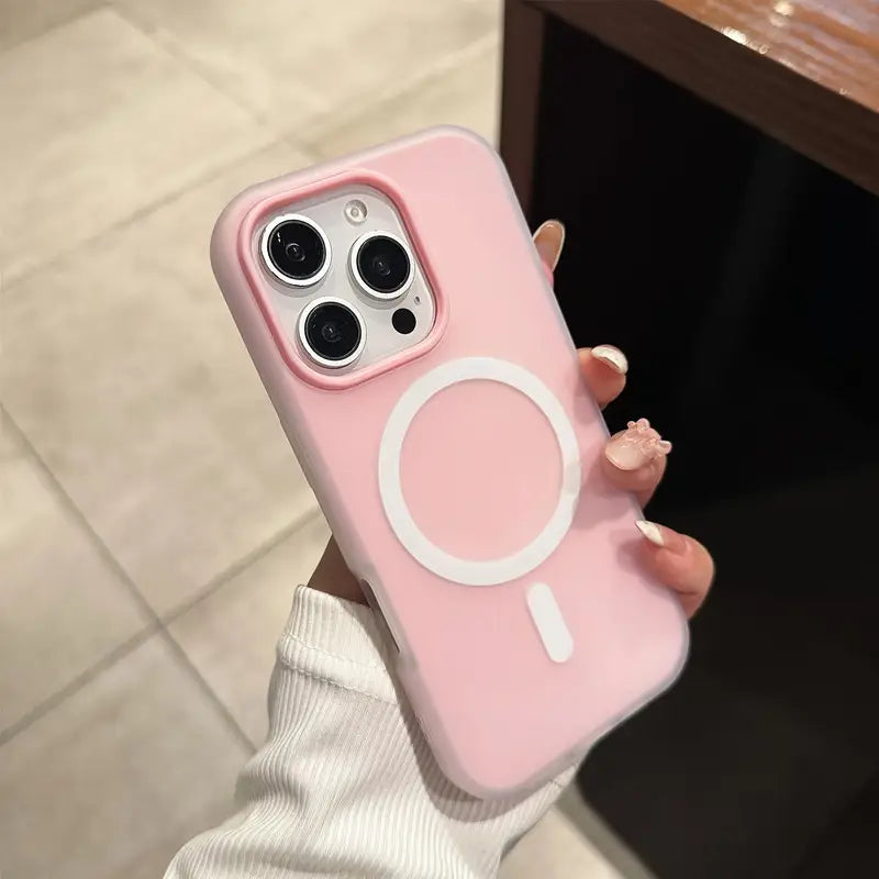 Matte Luxury Candy-Colored Phone Case for iPhone 17 | Shockproof & Magnetic Wireless Charging
