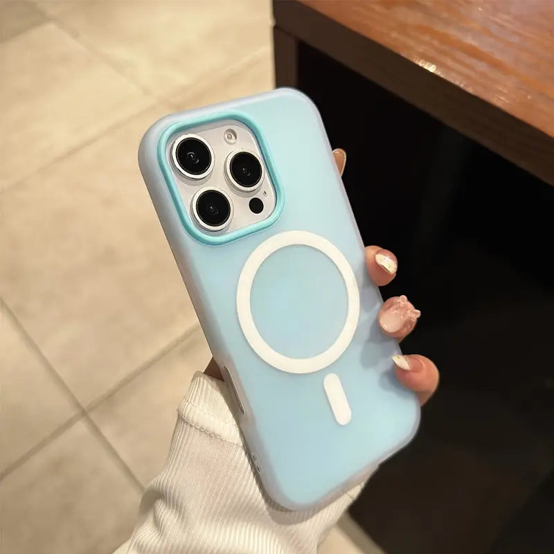 Matte Luxury Candy-Colored Phone Case for iPhone 17 | Shockproof & Magnetic Wireless Charging