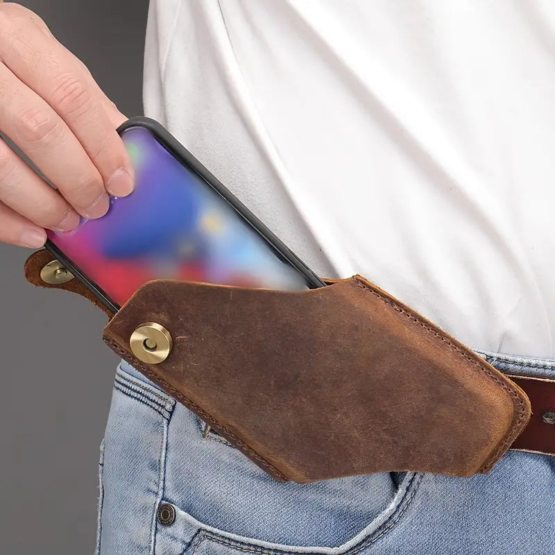 Ultra-thin Cowhide Waist Bag