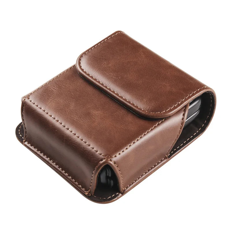 Luxury Genuine Leather Clip Belt Bag