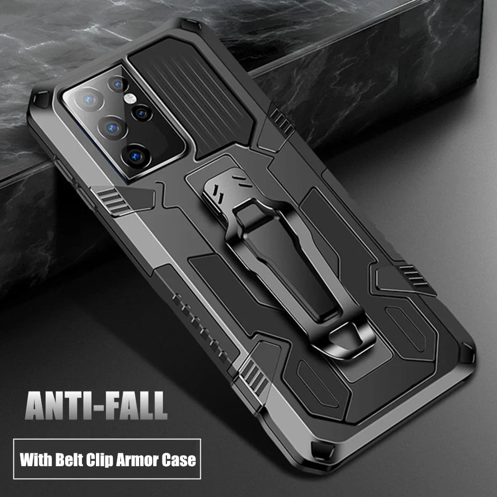 Armor Belt Clip Phone Case for Galaxy