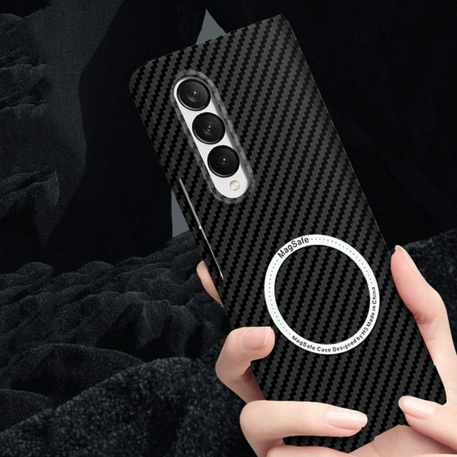 Ultra-thin Carbon Fiber Texture Magnetic Case for Samsung Galaxy Z Fold