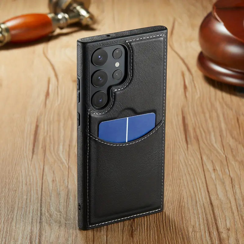 Ultra-Thin Luxury Synthetic Leather Wallet Case for Samsung Galaxy