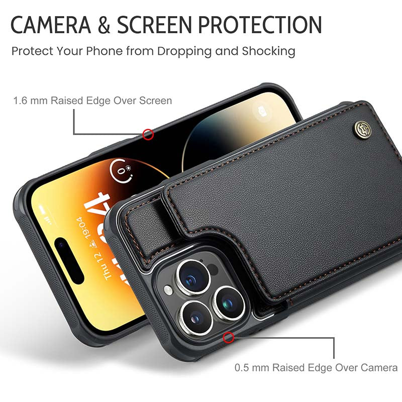 RFID Cardholder Wallet Phone Case for iPhone