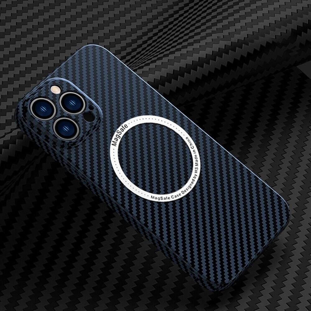 Ultra-thin Carbon Fiber Texture Magnetic Case for iPhone