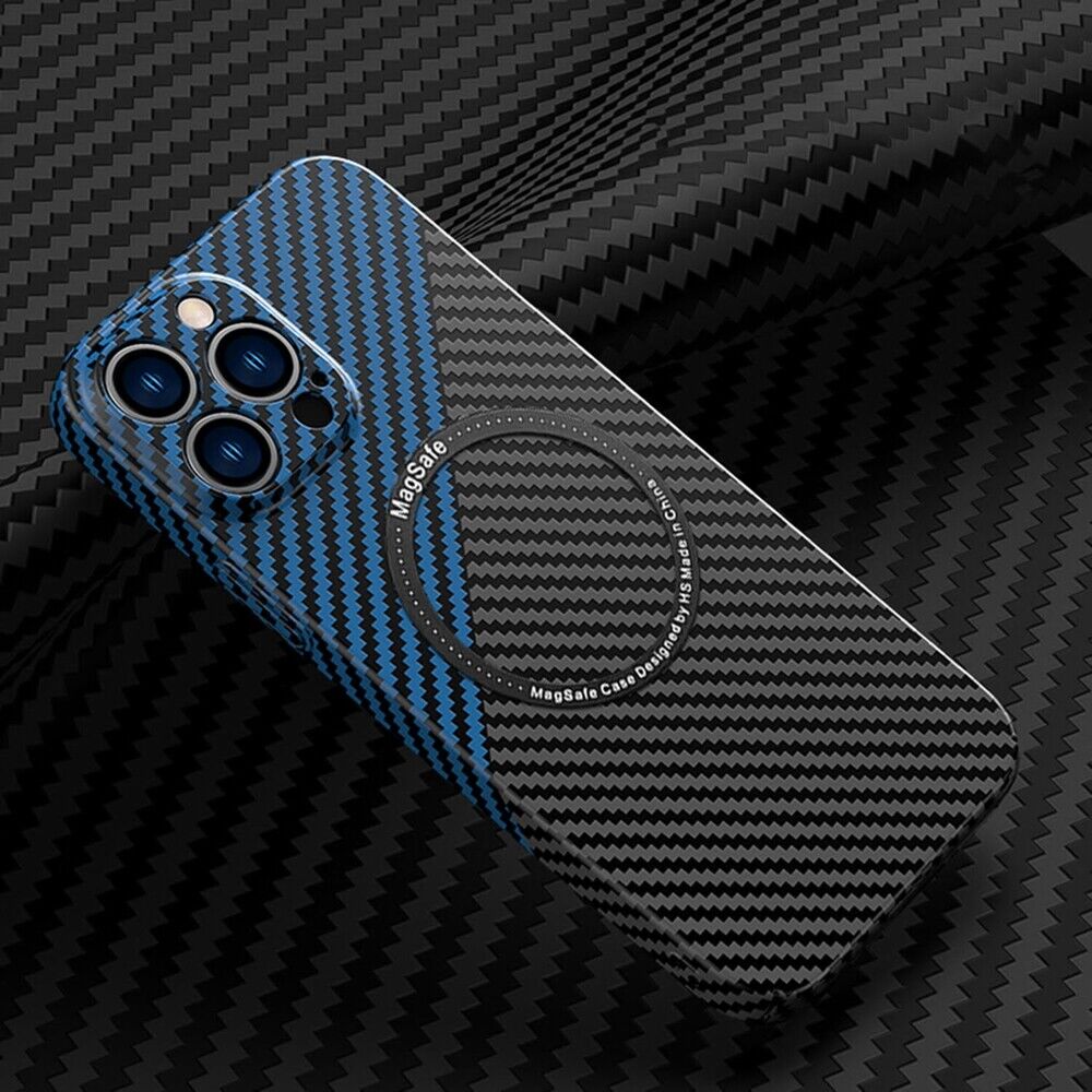 Ultra-thin Carbon Fiber Texture Magnetic Case for iPhone