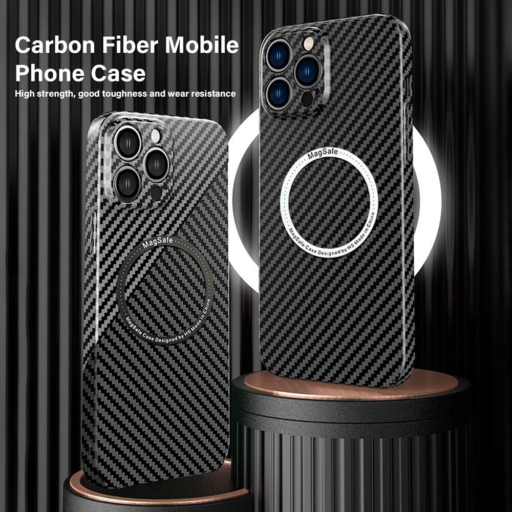 Ultra-thin Carbon Fiber Texture Magnetic Case for iPhone