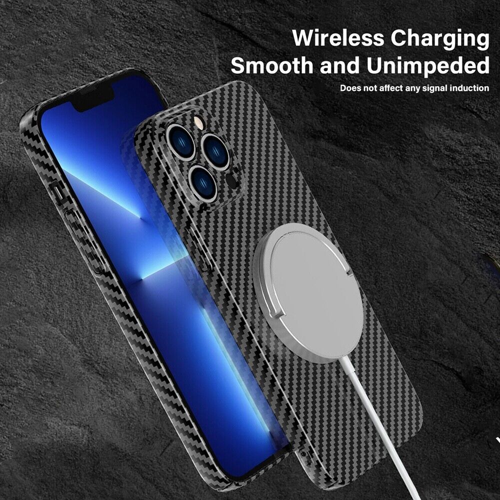 Ultra-thin Carbon Fiber Texture Magnetic Case for iPhone