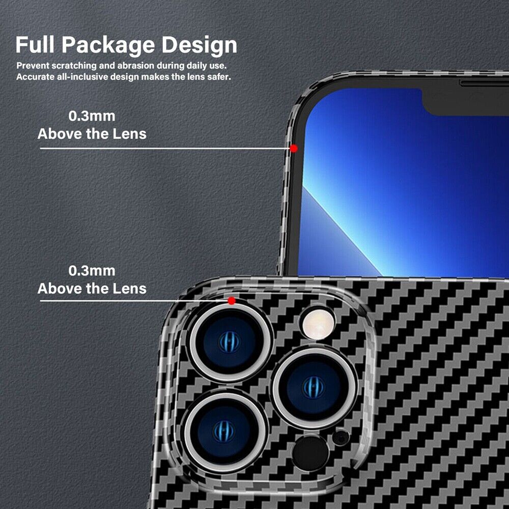 Ultra-thin Carbon Fiber Texture Magnetic Case for iPhone