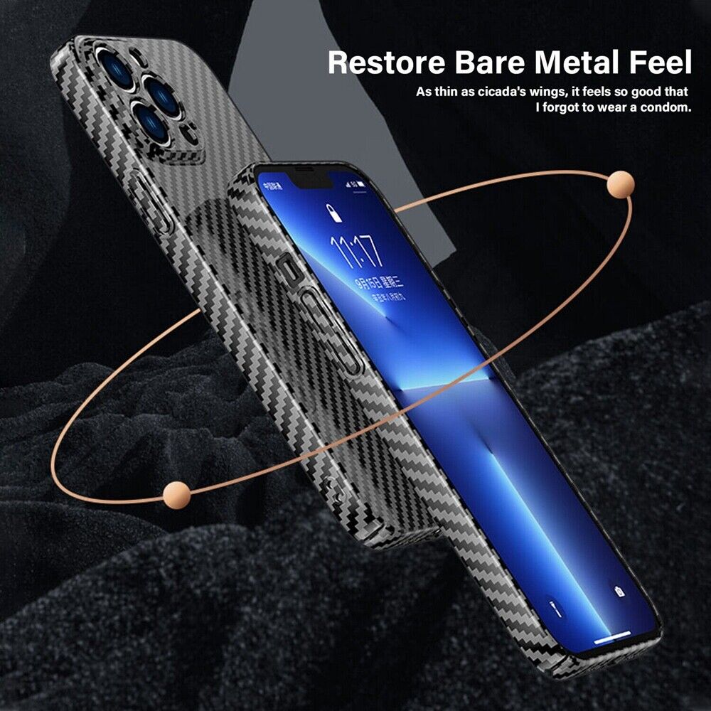 Ultra-thin Carbon Fiber Texture Magnetic Case for iPhone