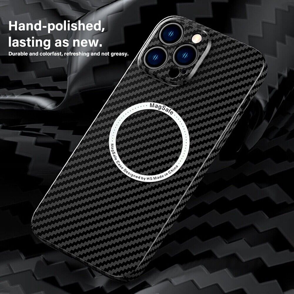 Ultra-thin Carbon Fiber Texture Magnetic Case for iPhone