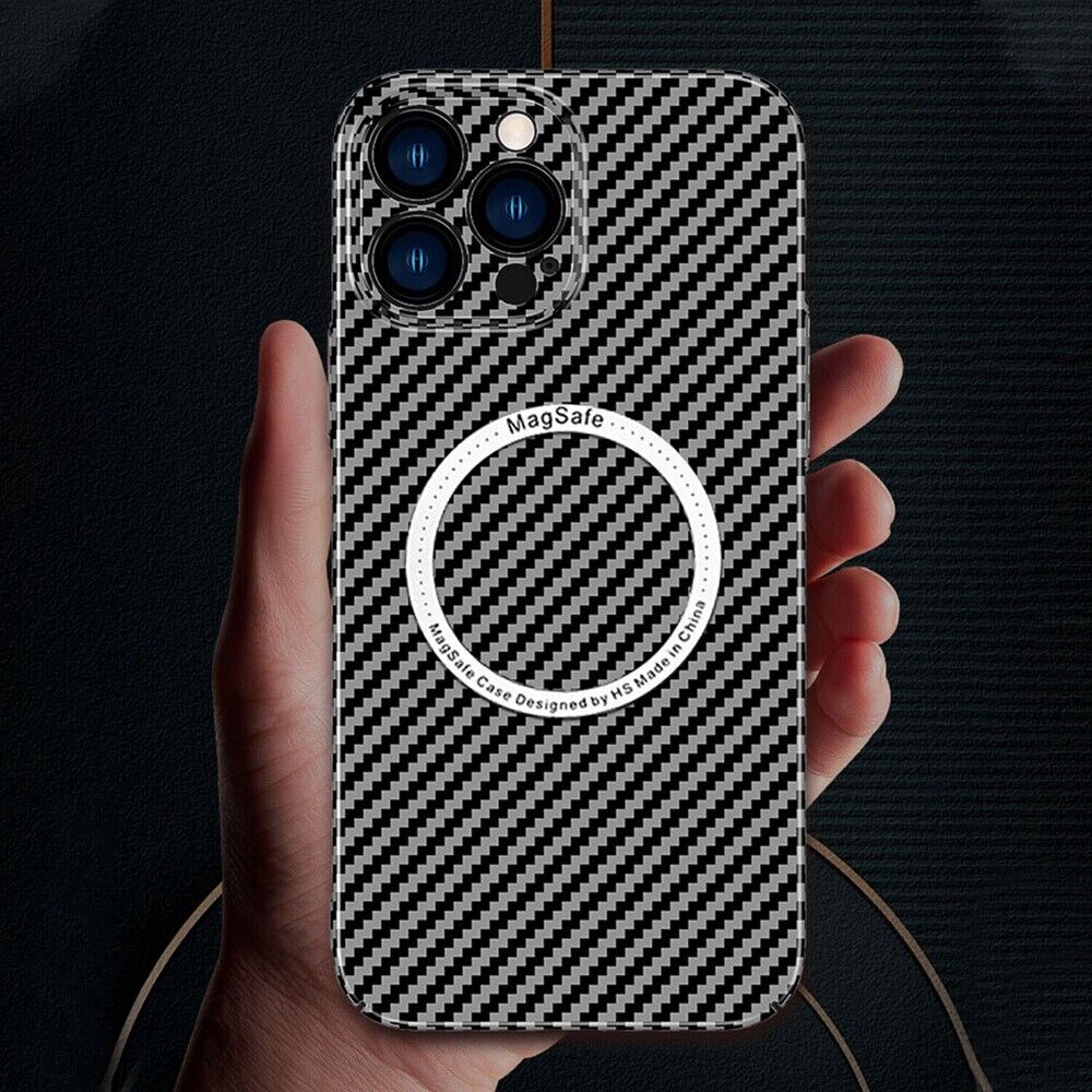 Ultra-thin Carbon Fiber Texture Magnetic Case for iPhone