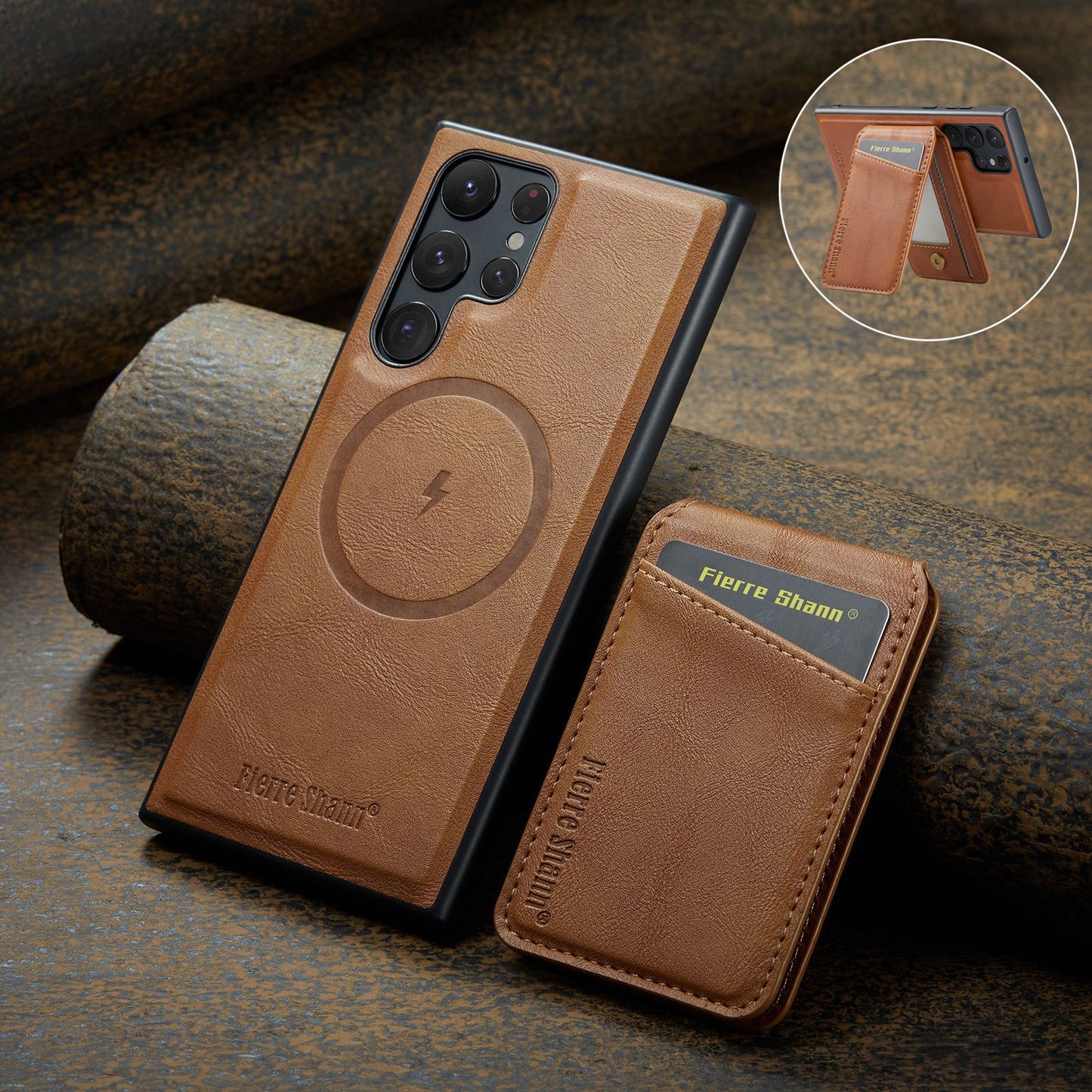 Retro 2 in 1 Magnetic Detachable Leather Wallet Phone Case for Samsung Galaxy