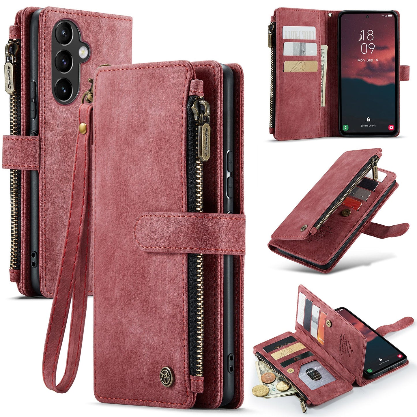 3-in-1 Functionality Durable Wallet Case for Samsung