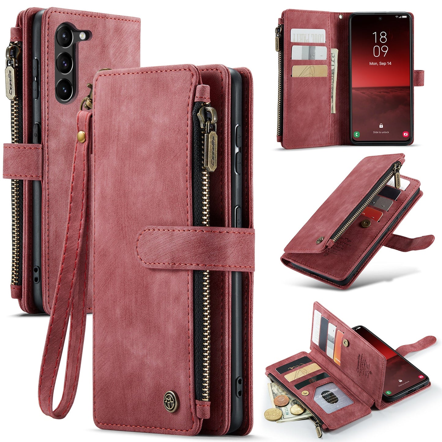 3-in-1 Functionality Durable Wallet Case for Samsung