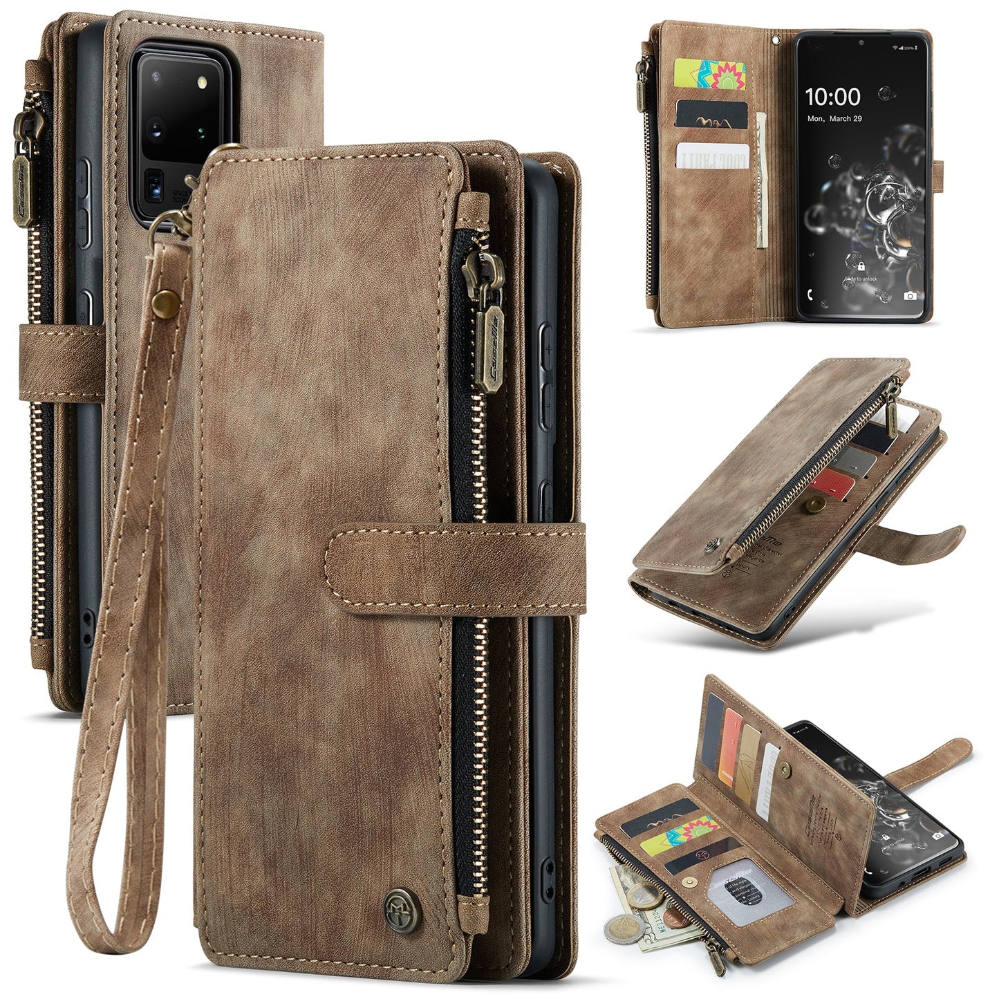 3-in-1 Functionality Durable Wallet Case for Samsung