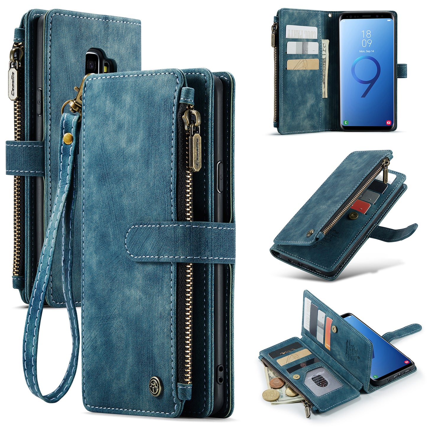 3-in-1 Functionality Durable Wallet Case for Samsung