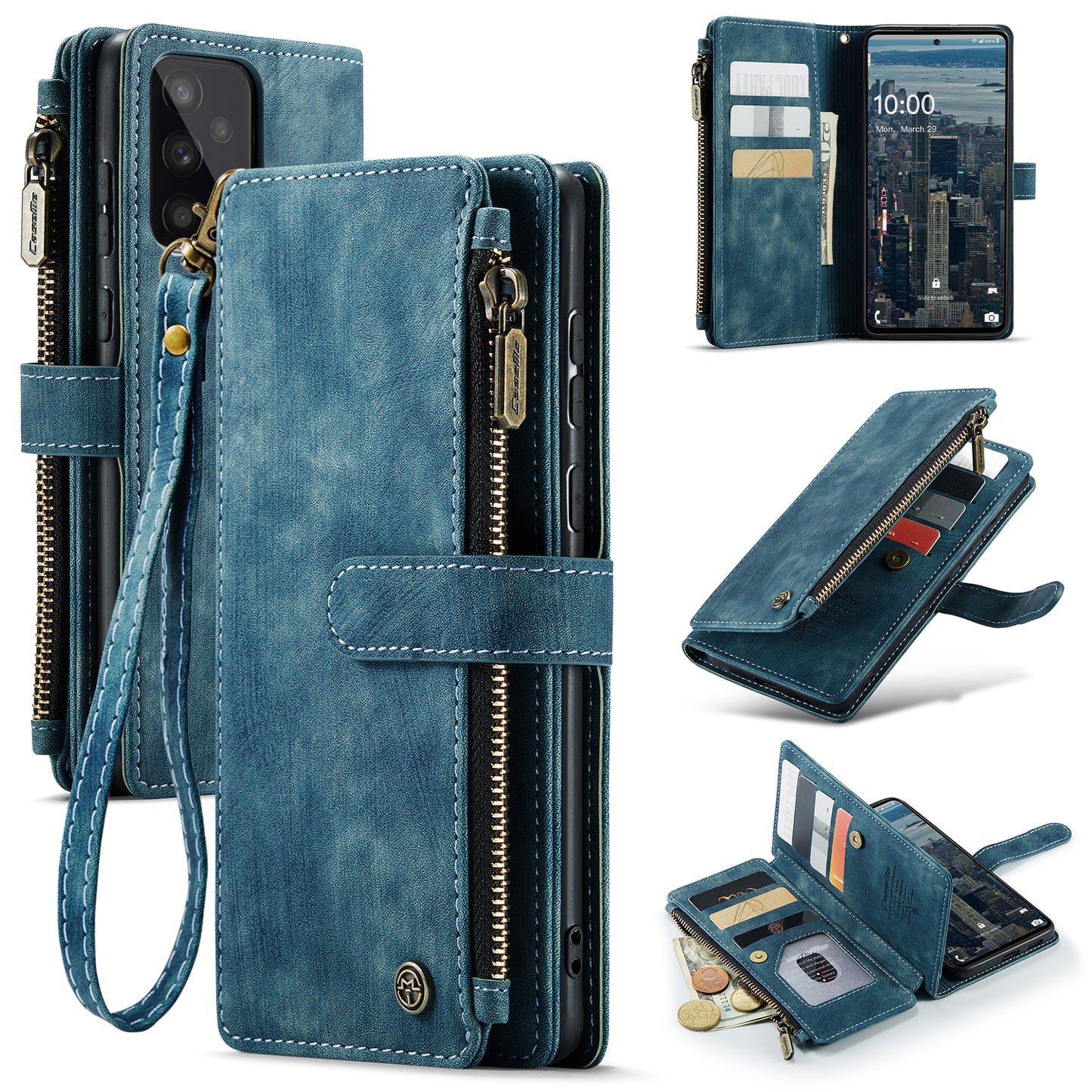 3-in-1 Functionality Durable Wallet Case for Samsung