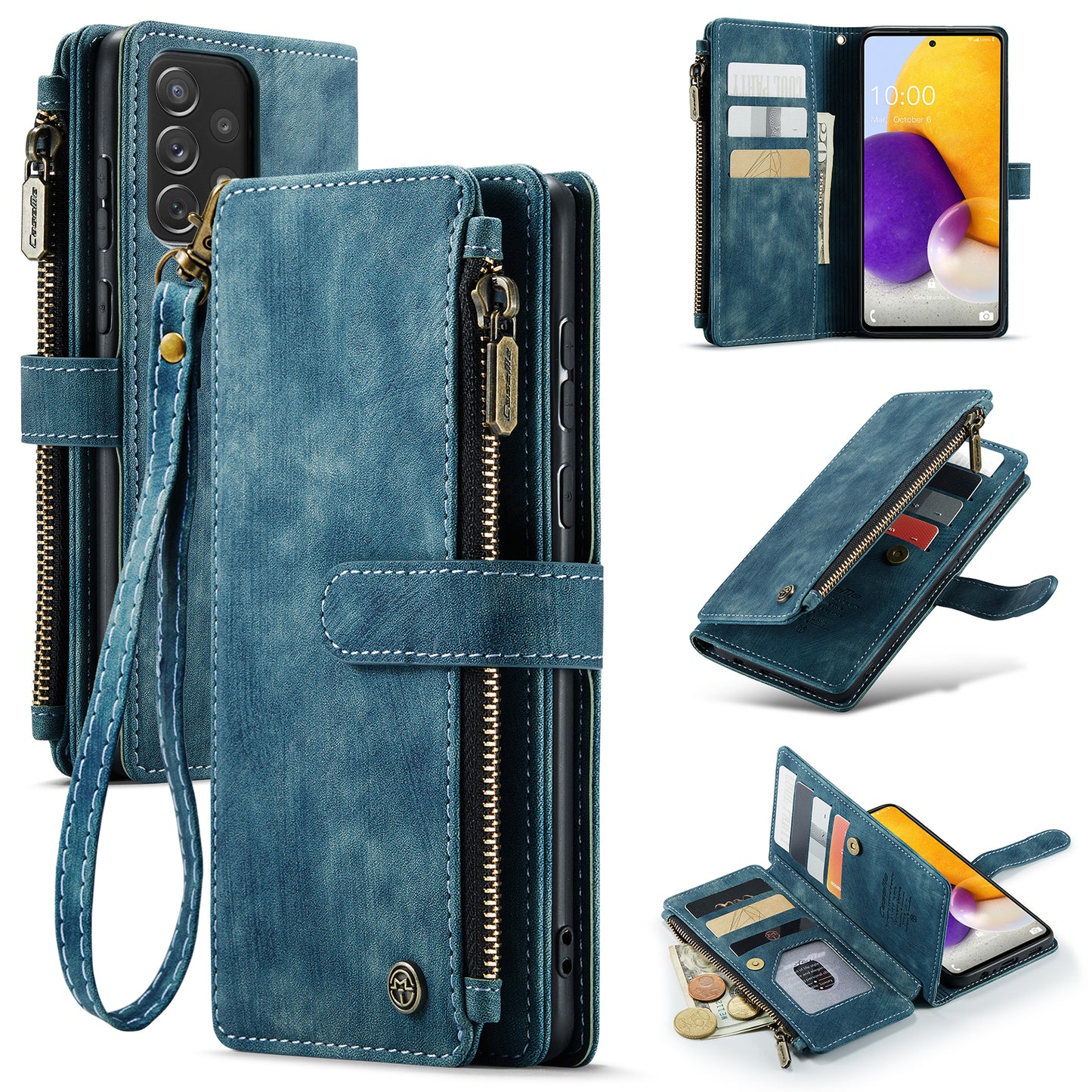 3-in-1 Functionality Durable Wallet Case for Samsung