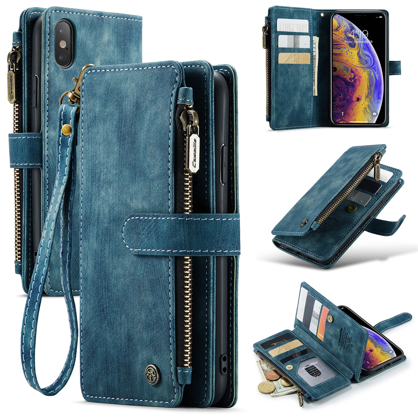 3-in-1 Functionality Durable Wallet  Case for iPhone