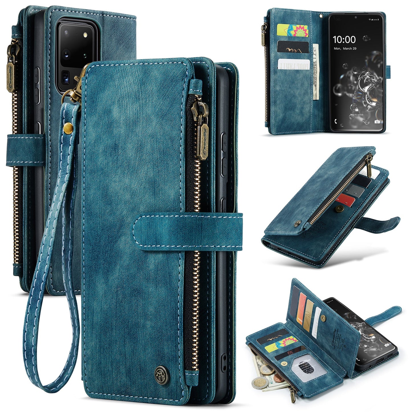 3-in-1 Functionality Durable Wallet Case for Samsung