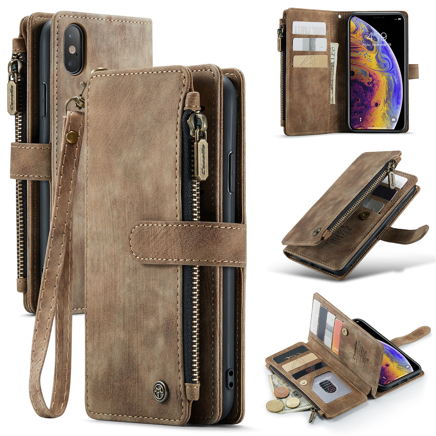 3-in-1 Functionality Durable Wallet  Case for iPhone