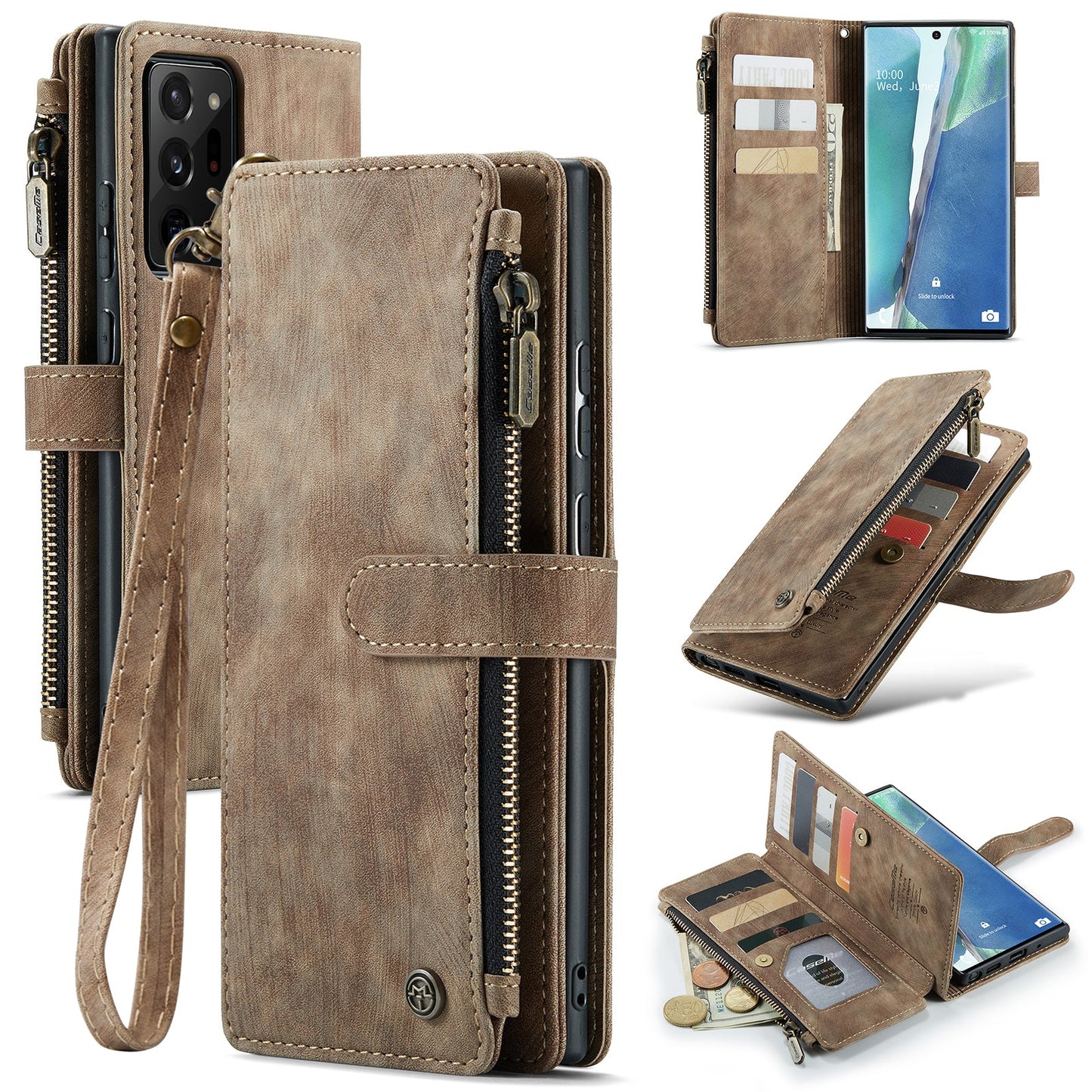 3-in-1 Functionality Durable Wallet Case for Samsung