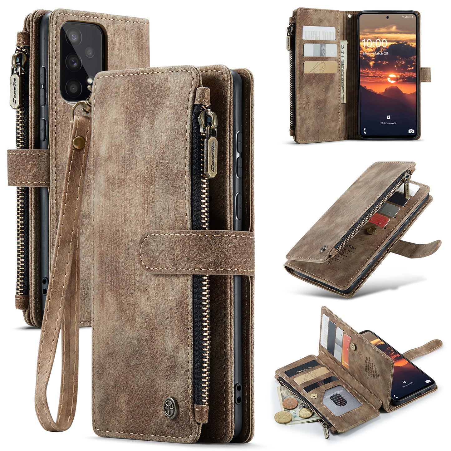 3-in-1 Functionality Durable Wallet Case for Samsung