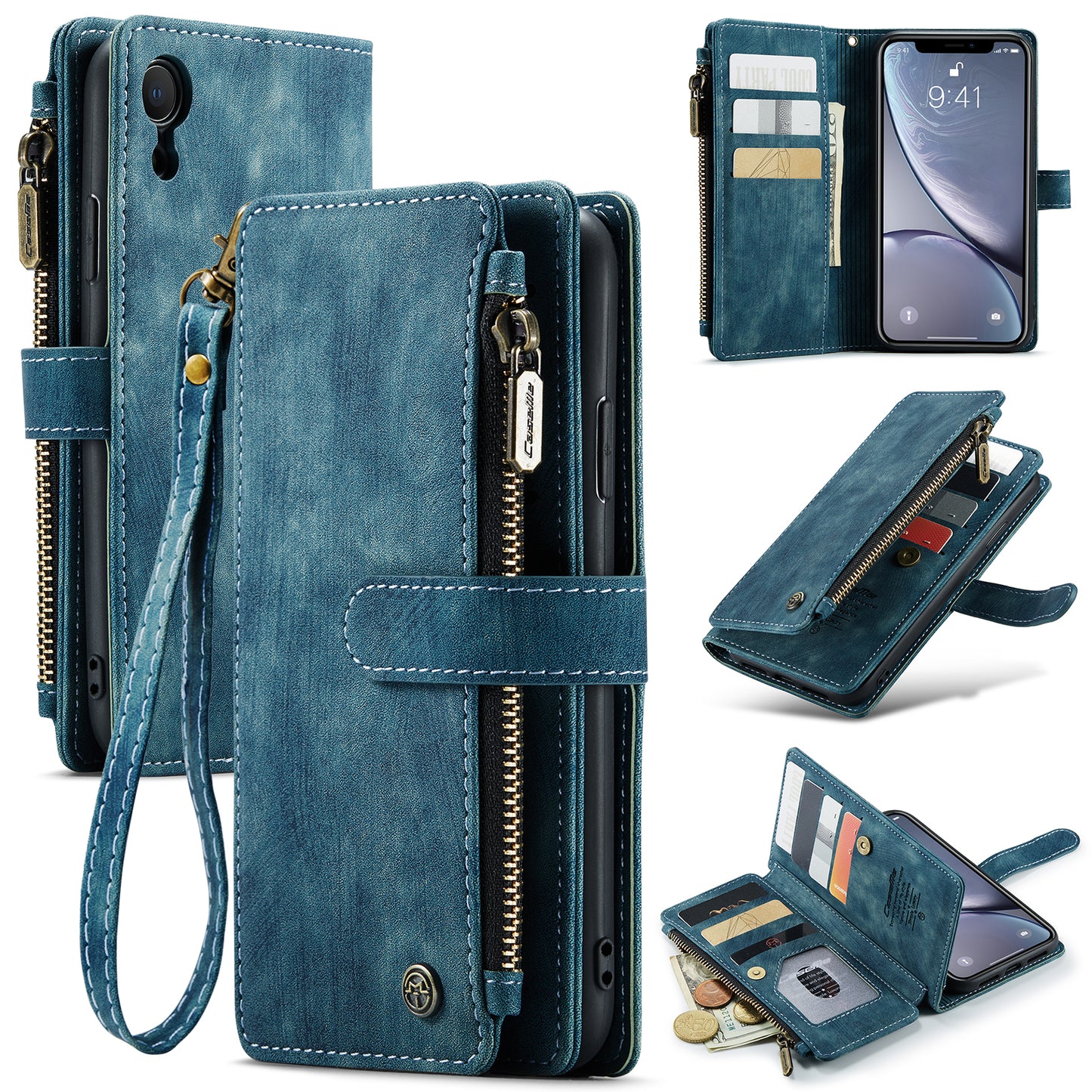 3-in-1 Functionality Durable Wallet  Case for iPhone