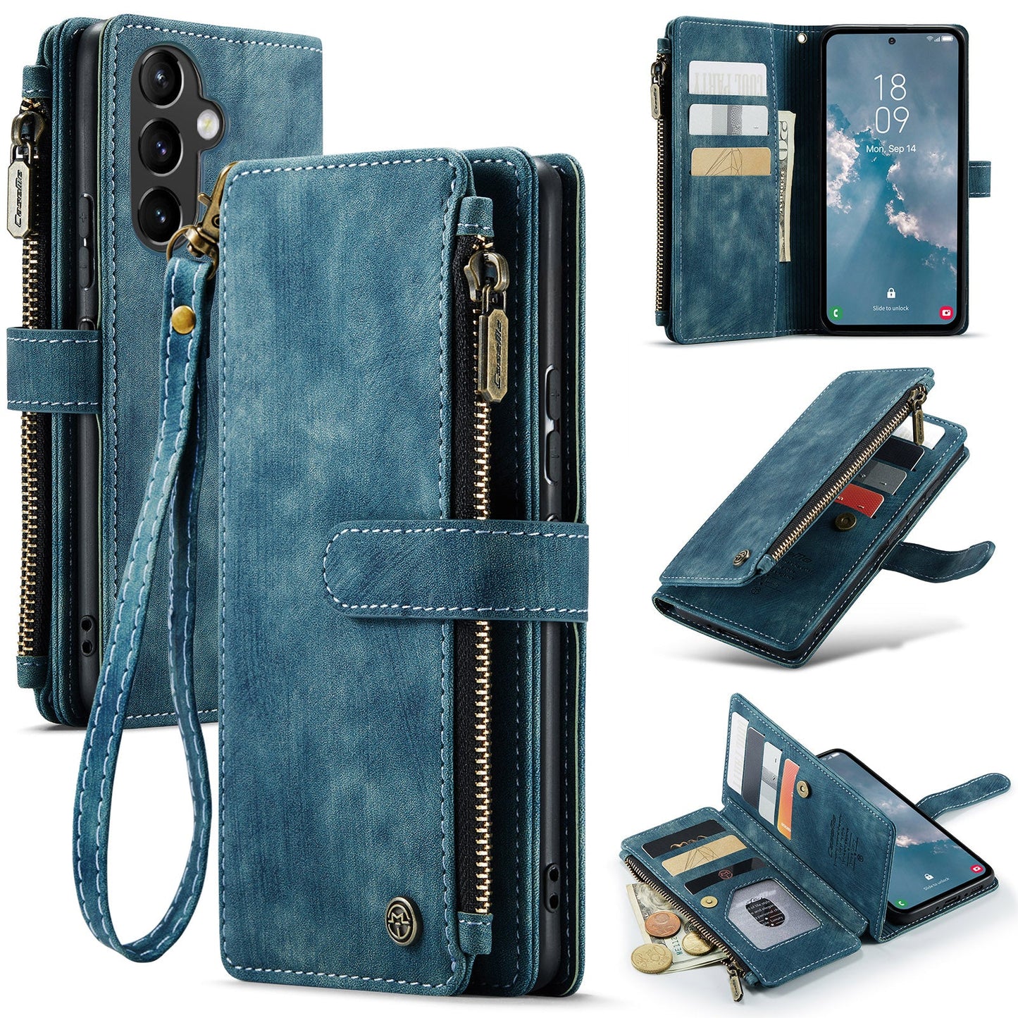 3-in-1 Functionality Durable Wallet Case for Samsung