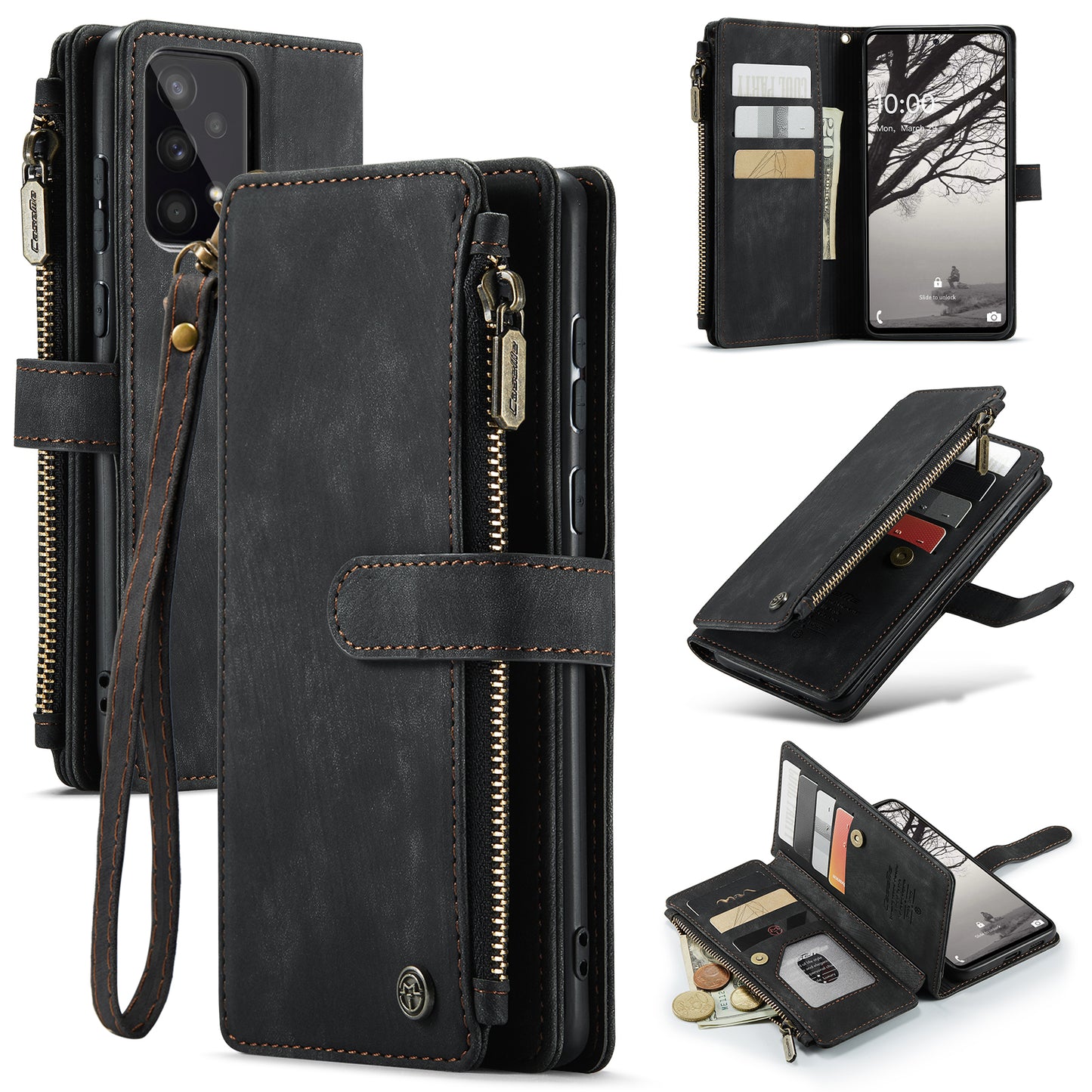 3-in-1 Functionality Durable Wallet Case for Samsung