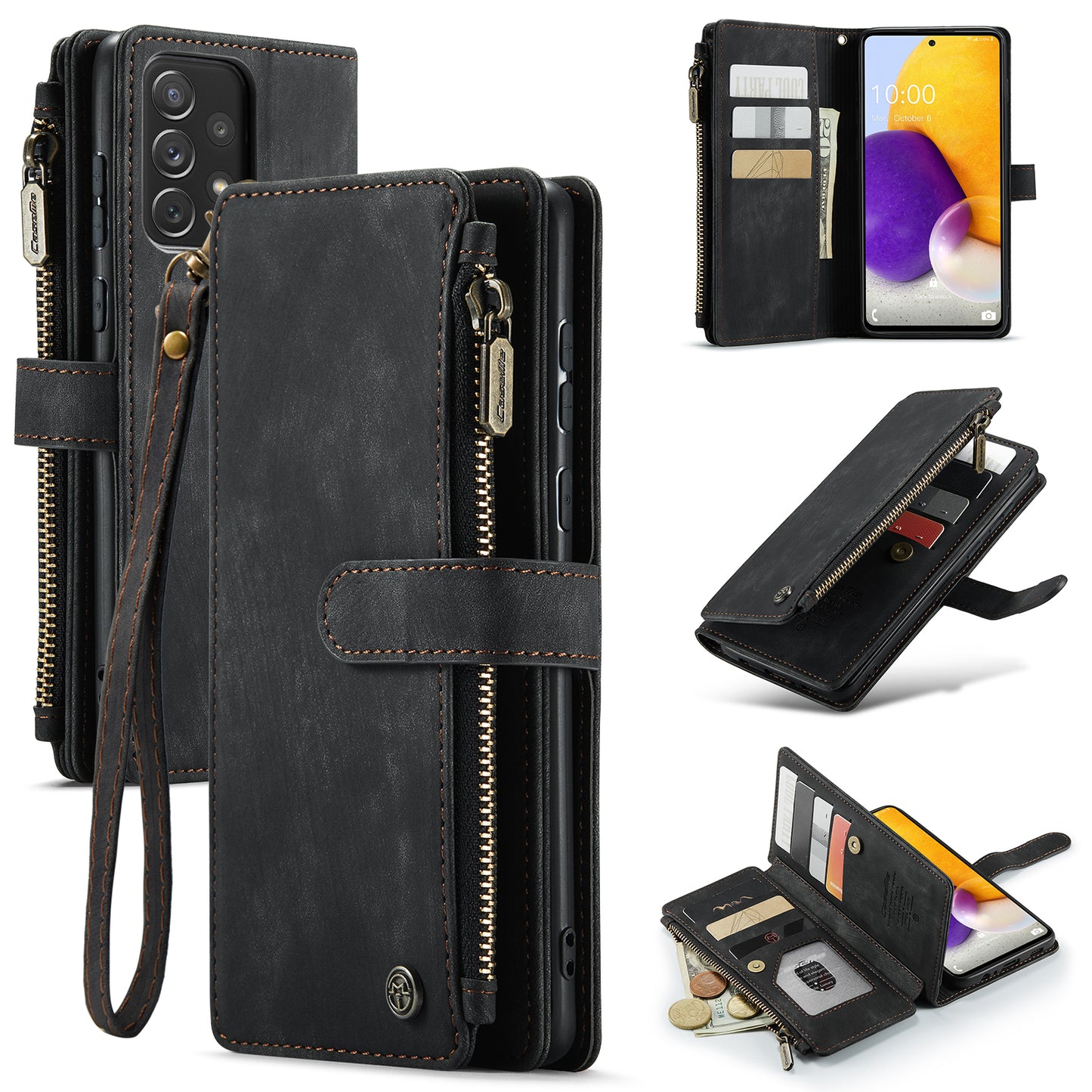 3-in-1 Functionality Durable Wallet Case for Samsung